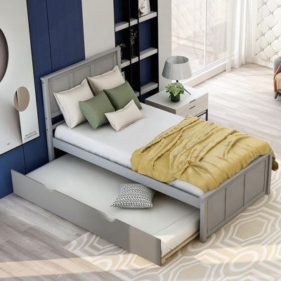 Lit plateforme avec lit gigogne