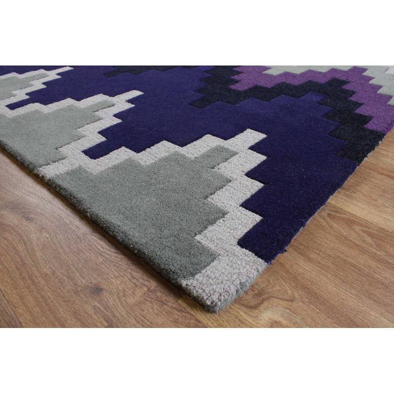 Hargrove Chevron Wool Hand Woven Area Rug, Rectangle 160 x 230cm