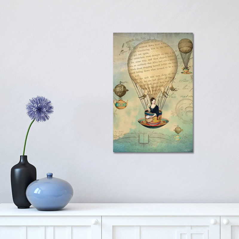«The Poet» par Catrin Welz-Stein - impression d'art graphique, H 18 po x l 12 po x 1,5 po, Toile tendue, Pas de tapis