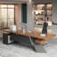 78.74"L-shape Solid Wood Executive Desk-2068013908