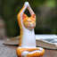 Figurine en bois pour chat sky yoga Tordis