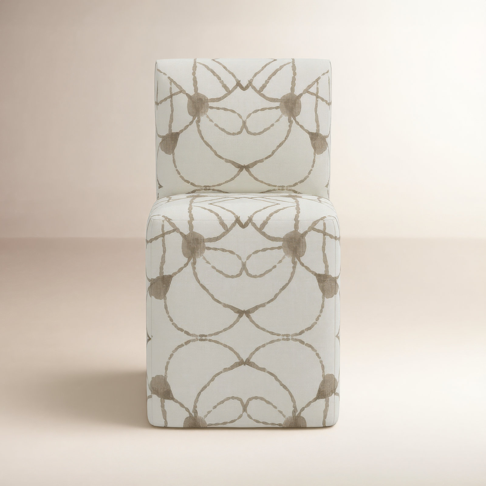 Mendy Parsons Dining Chair, Hans Cream Geometric