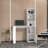 Computer Desk With 4-Tier Bookcase And 1-Door Cabinet-1907498610