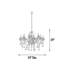 Lustre classique en cristal 24 lumières Jasilyn