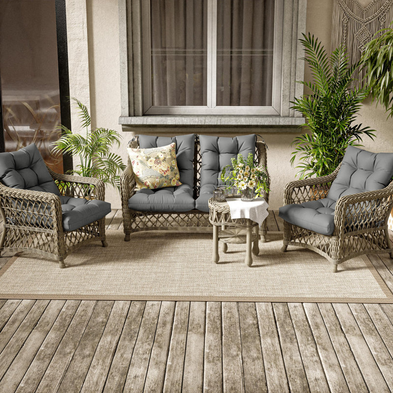 Outdoor/Indoor Seat / Back Cushion, Light Gray
