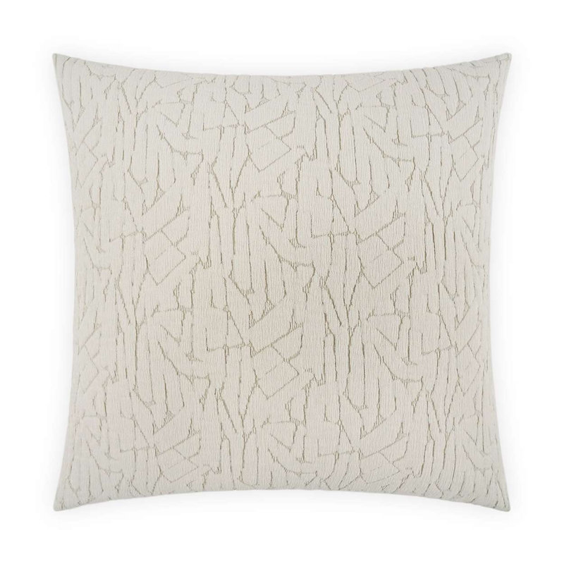 Hakimi Abstract Feather Reversible Throw Pillow, Square 22"