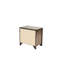 Armoire de chambre à coucher moderne en bois avec 2 tiroirs - tiroir de chevet avec rangement contemporain