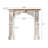 47.24"Vintage Distressed Arched Mantelpiece