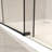 Frameless Sliding Bathtub Door, Tub Shower Door, 5/16" (8Mm) Clear Tempered Glass, Stainless Steel Frame,Matte Black-121059795