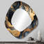 Fullerton - Abstract Fractal Modern Asymmetrical Wall Mirror-107229978