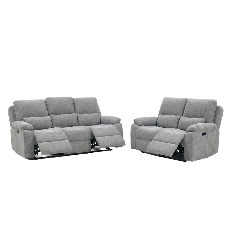 Tation Electric Reclining Suite 3+2, Grey