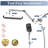Shower Head With Handheld Combo, High-Pressure Rain/Rainfall