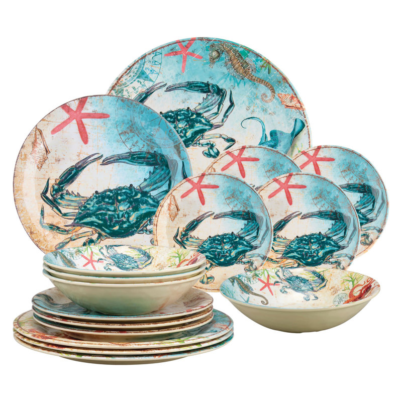 Hassett Melamine Dinnerware Set 16 Piece - Service for 4