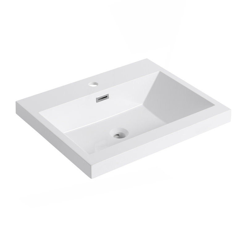 24" Bathroom  Resin Sink