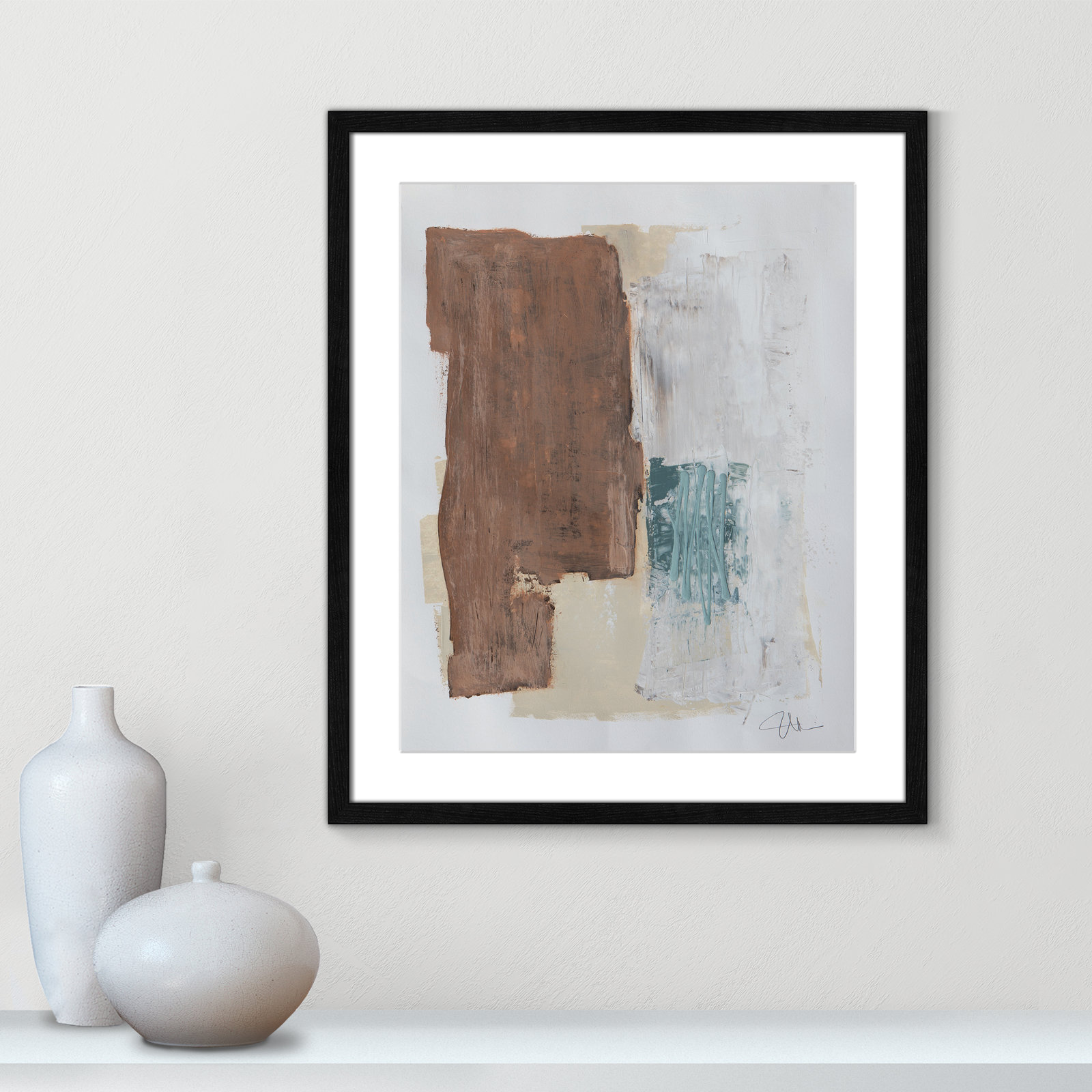Rosena I Print, 25.5" H x 21.5" W x 0.75" D, Black Framed