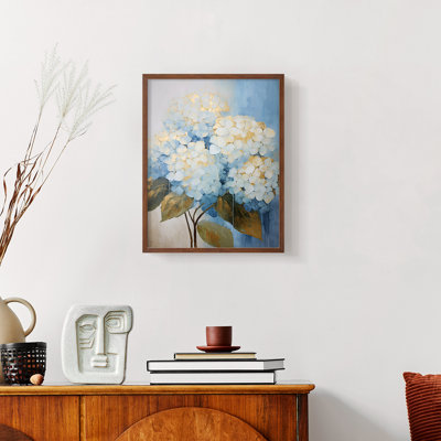 FLORAL Series XCIX - reproduction encadrée de qualité supérieure - prête à être accrochée - aucun clou requis