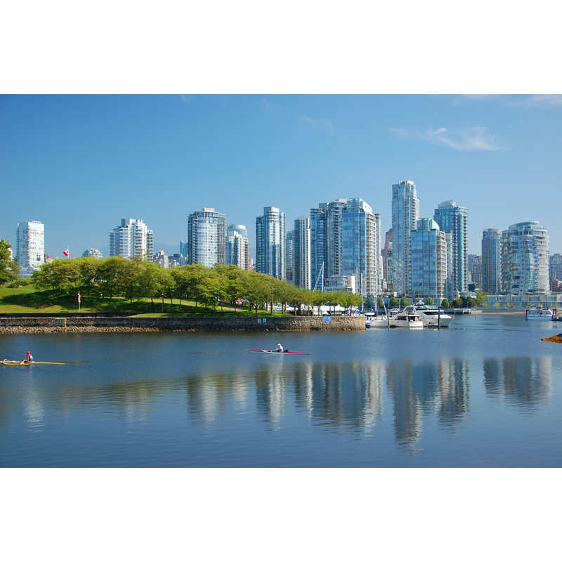 «Clarrisa City Skyline On Canvas» par Jpeachy, photographie, H 8 po x l 12 po