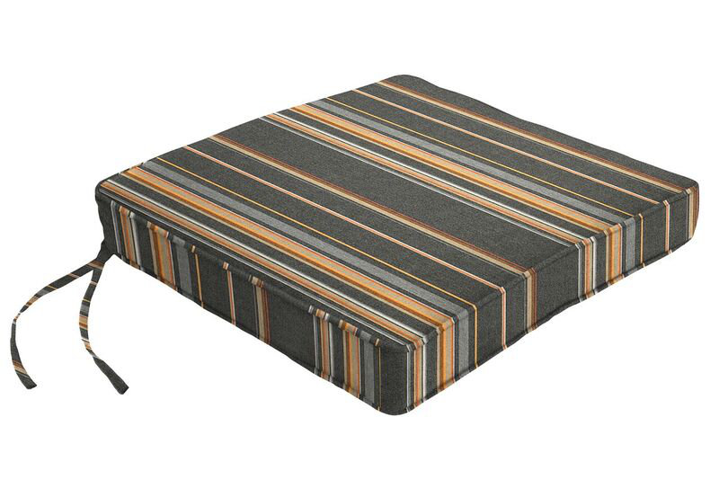 Sunbrella Dining Chair Cushion, 2.5" H x 23.5" W x 19" D, Lido Indigo Sunbrella®