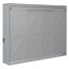 Grand lit escamotable gris avec port de charge USB-1018103439