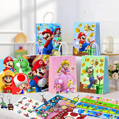 Mario Party Favors, 104Pcs Super Mario Birthday Party Supplies