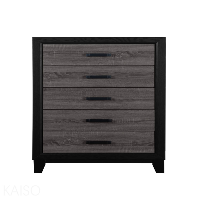 Commode grise et noire
