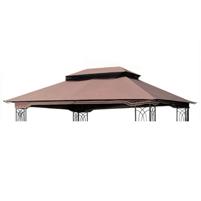 Remplacement du pavillon de jardin brun de 13 pi x 10 pi - Protection et protection contre les intempéries