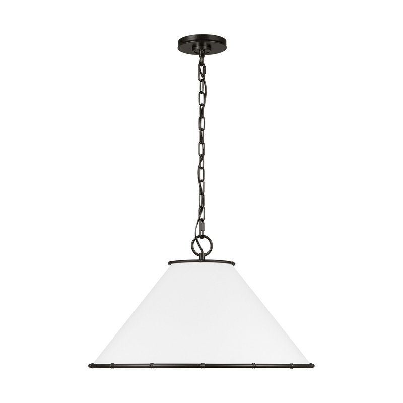 2 - Light Geometric Pendant, Aged Iron