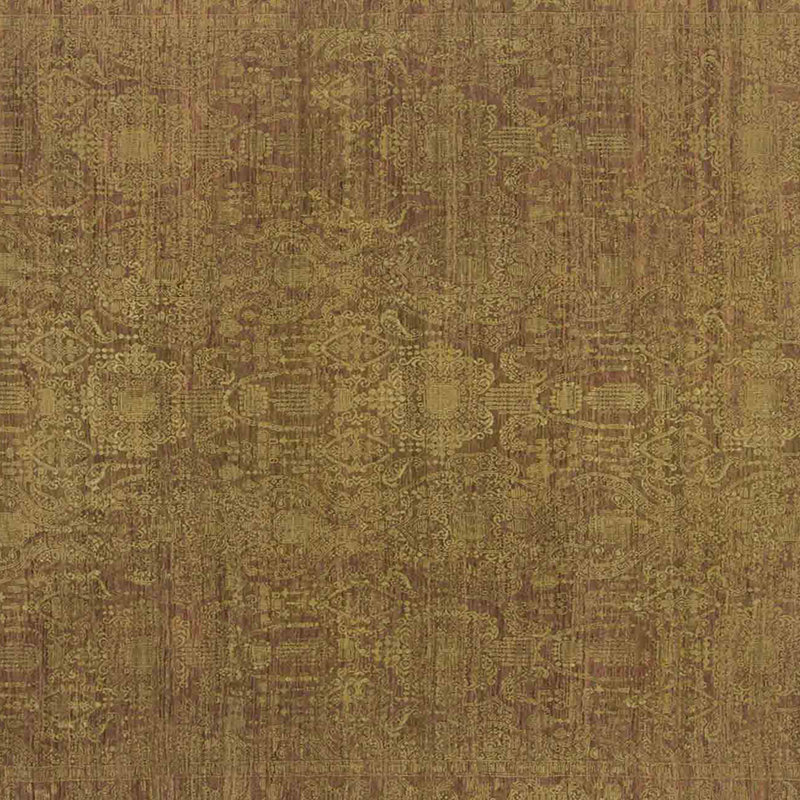 Kohinoor Wool Geometric Area Rug in Orange, 10' x 14'