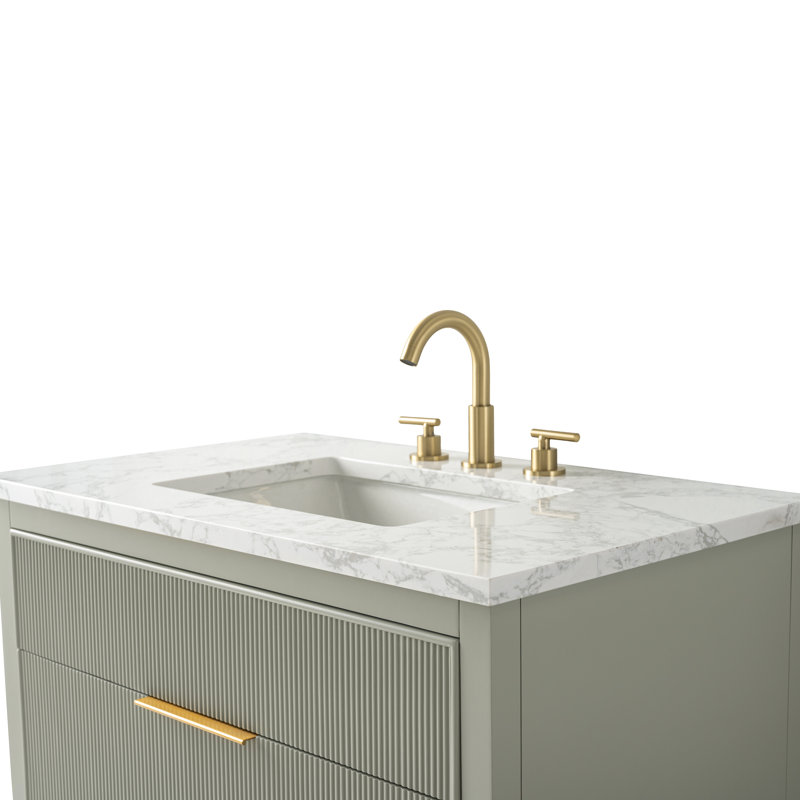 Emma 36" W Single Vanity, Light Sage