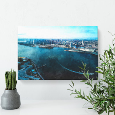 San Diego Skyline - Wrapped Canvas Painting