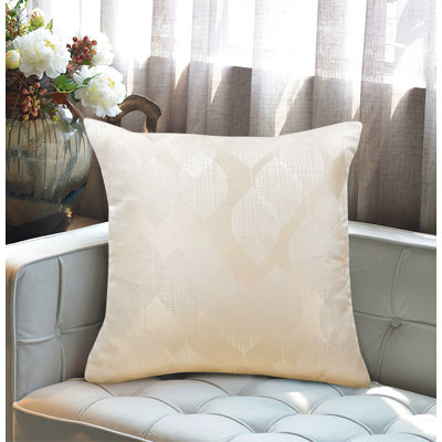 Barile Geometric Square Cushion