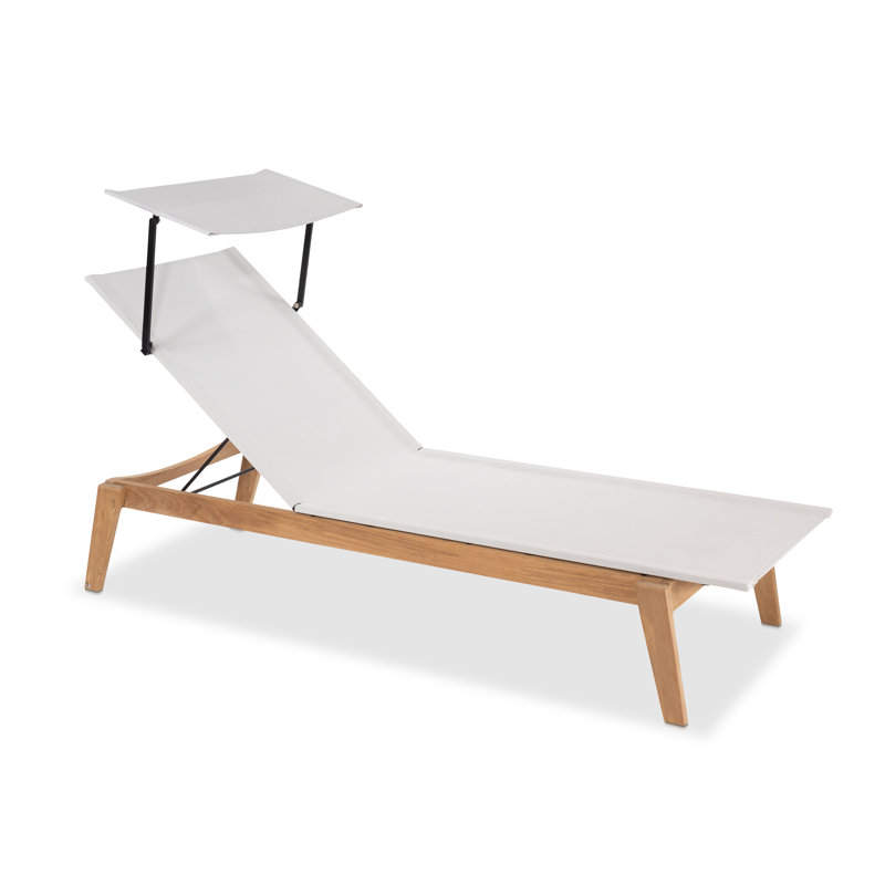 Andes 27.5'' Outdoor Chaise Lounge