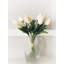 Bouquet de tulipes artificielles Real Touch crème