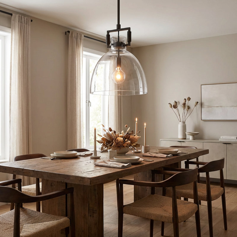 Luminaire suspendu en verre Machinist