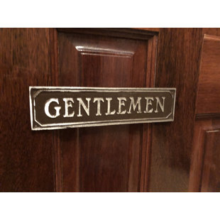 Gentlemen Door Sign