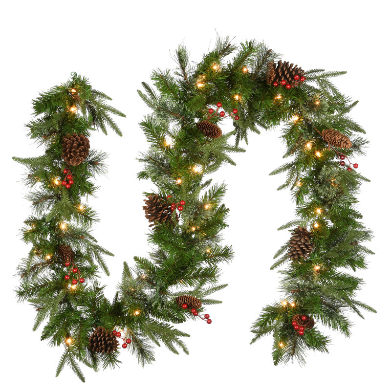 Guirlande de Noël 108 "pré-éclairée