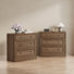 Ensemble de 2 tables de chevet Viesville Retro Elegant