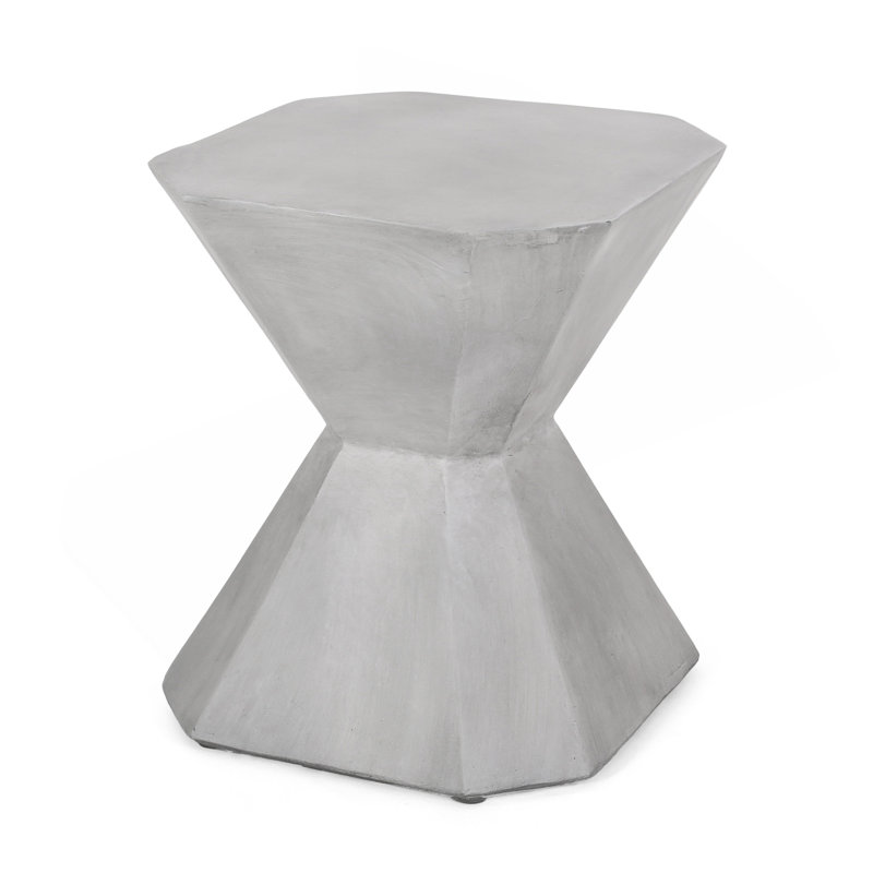 Outdoor Lightweight Concrete Side Table
