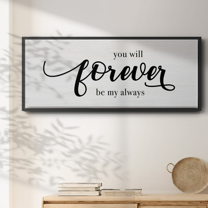 Forever Always - toile encadrée, H 8 po x l 20 po