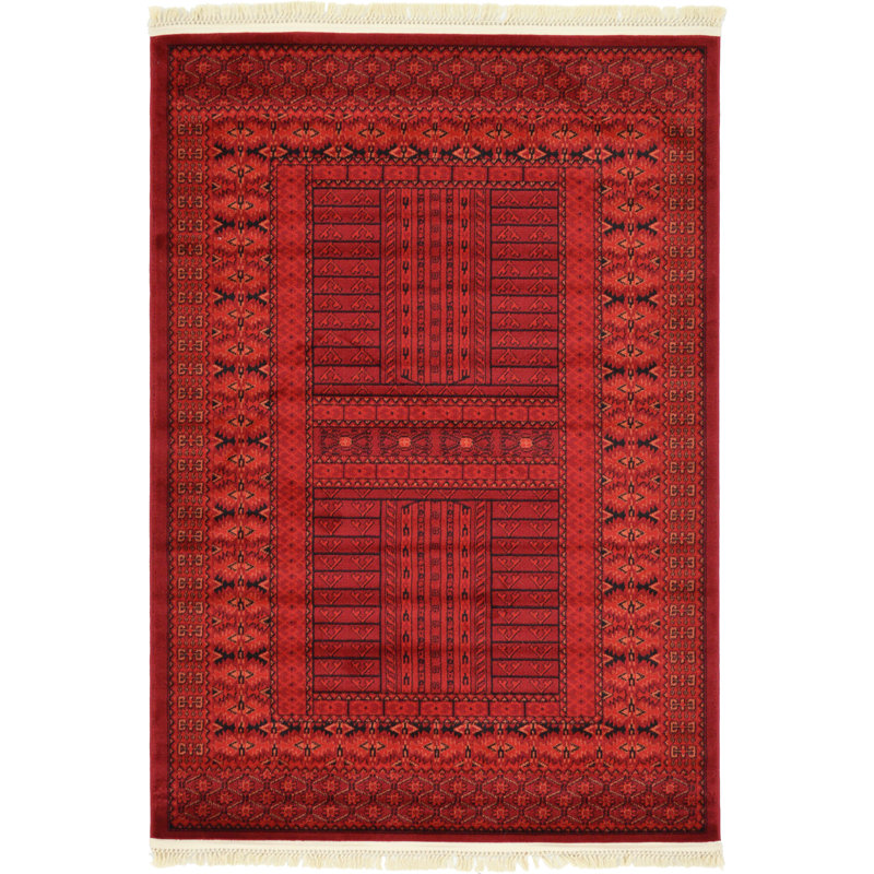 Amro Geometric Indoor Rug, Rectangle 4'1" x 6'1"