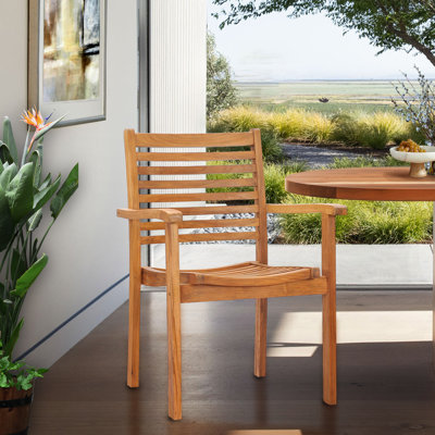 Cilla Stacking Patio Dining Chair by Red Barrel Studio