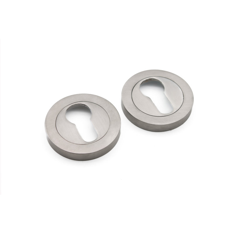Euro Profile Escutcheon, Satin Nickel
