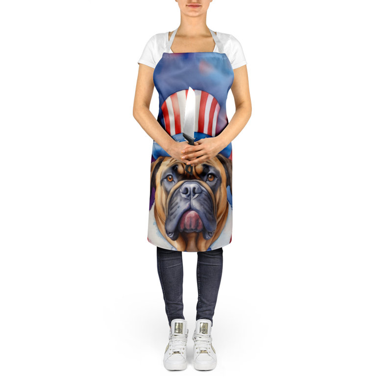 Patriotic American Apron, Bullmastiff