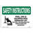 Osha Safety Instructions Sign - Pool Spa Is Equipped With Handicap With Symbol-73345262