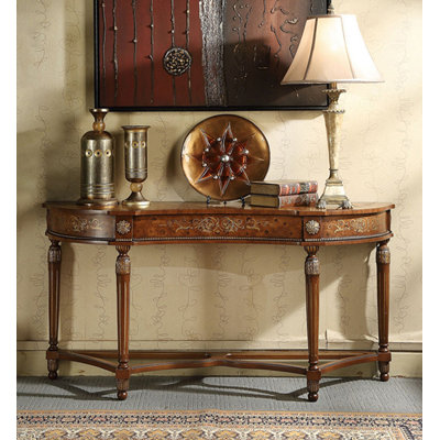 Elegant Antique-Style Console Table with Turned Legs