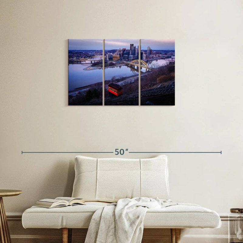 Sireci Overlooking Pittsburgh, 20" H x 33" W