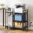 Konlan 27.6'' H X 28.2'' W 3 Tier Printer Stand With Storage, Office Printer Desk Stand File Cabinet With Charging Station-1443288263