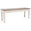 Banc de rangement en bois massif Densil