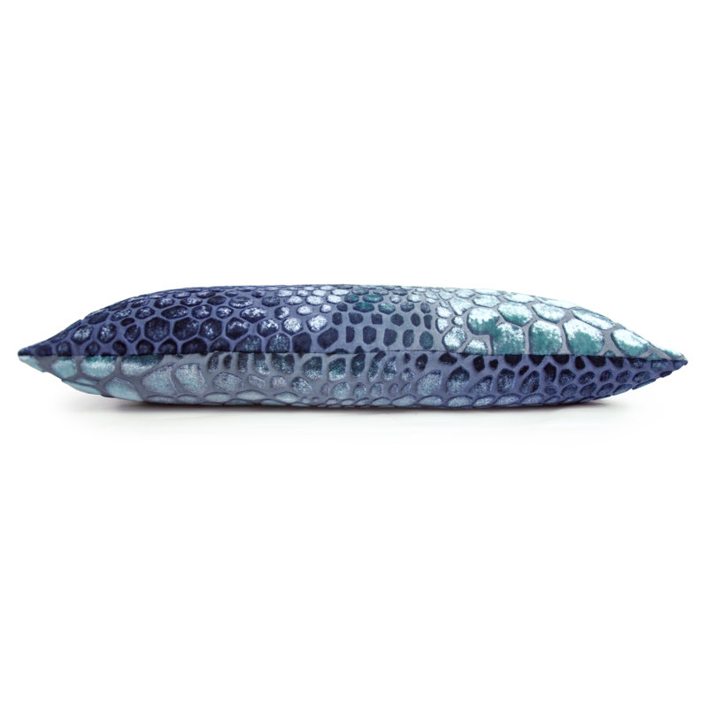 Snakeskin Rectangle Velvet Pillow Cover & Insert, Shark