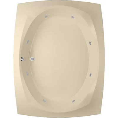 Largo 82'' x 64'' Whirlpool Acrylic Bathtub